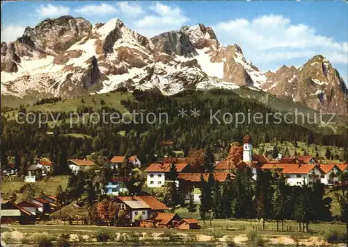 Kruen Teilansicht mit Zugspitze Kat. Kruen