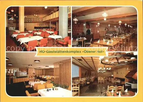 Oberhof Thueringen Gaststaettenkomplex Oberer Hof Kat. Oberhof Thueringen