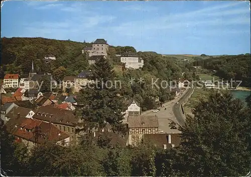 Blankenheim Eifel Burg Weiher Schwimmbad Kat. Blankenheim