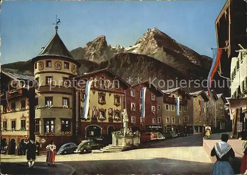 Berchtesgaden Marktplatz Watzmann Kat. Berchtesgaden