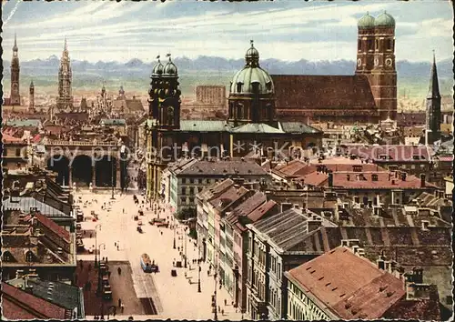 Muenchen Odeonsplatz Theatinerkirche Dom Kat. Muenchen