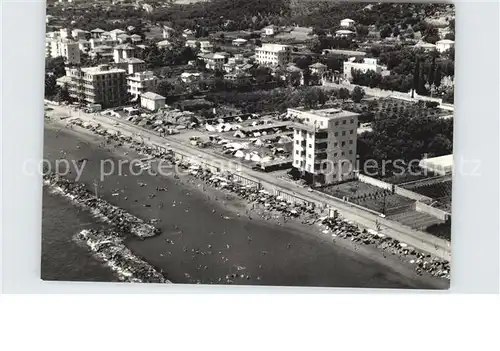 San Bartolomeo del Cervo Camping am Lido Fliegeraufnahme Kat. Imperia