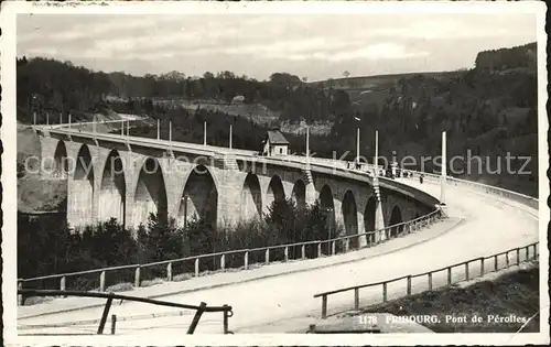 Fribourg FR Pont de Perolles Kat. Fribourg FR