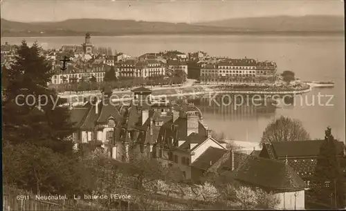 Neuchatel NE La baie de l Evole Kat. Neuchatel