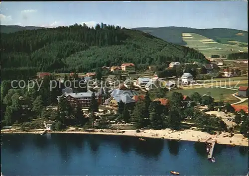 Titisee Neustadt Fliegeraufnahme Schwarzwaldhotel am See Kat. Titisee Neustadt