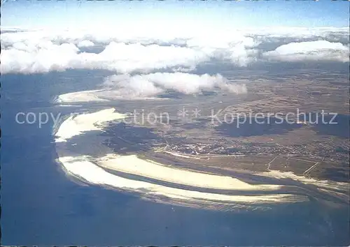 St Peter Ording Blick aus den Wolken aus ca. 3000 m Hoehe Kat. Sankt Peter Ording