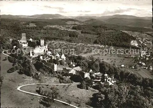 Roetteln Roettelweiler Schloss Fliegeraufnahme Kat. Loerrach