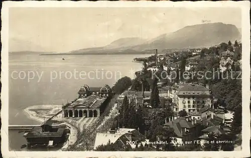 Neuchatel NE Vue sur l Ecole et serriere Kat. Neuchatel