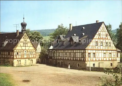 Olbernhau Erzgebirge Saigerhuette Fachwerkhaeuser Kat. Olbernhau