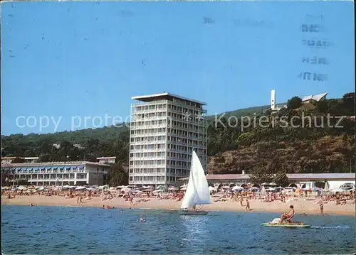 Slatni Pjassazi Strandpartie mit Hotels