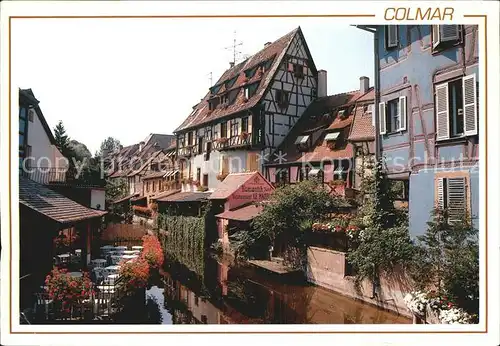 Colmar Haut Rhin Elsass La petite Venise Altstadt Fachwerkhaeuser Kat. Colmar