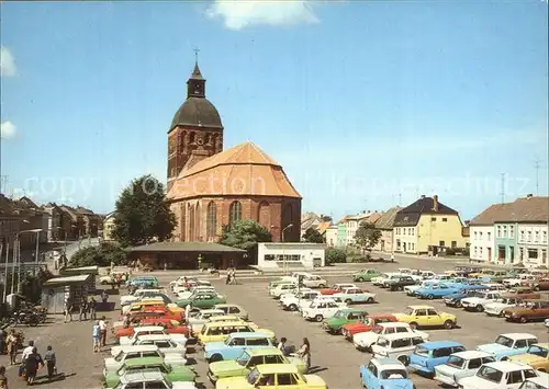 Ribnitz Damgarten Ostseebad Karl Marx Platz Kirche Kat. Ribnitz Damgarten