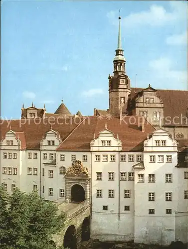 Torgau Eingang zum Schloss Hartenfels Kat. Torgau