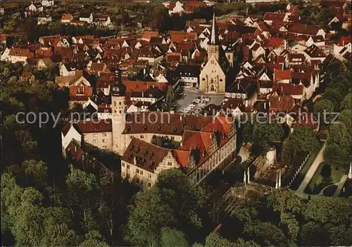 Weikersheim Schloss mit Marktplatz Romantische Strasse Kat. Weikersheim