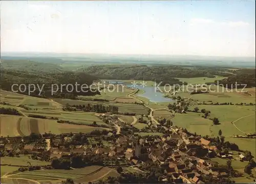 Hechlingen See Hahnenkammsee Fliegeraufnahme Kat. Heidenheim