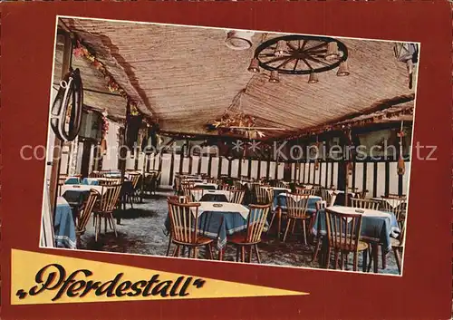 Bad Salzhausen Cafe Restaurant Pferdestall Kat. Nidda