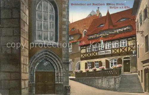 Meissen Elbe Sachsen Weinkellerei Ausschank Richter Kat. Meissen