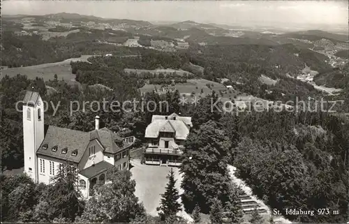 Gaehwil St Iddaburg Fliegeraufnahme Kat. Gaehwil