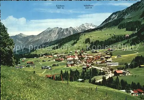 Riezlern Kleinwalsertal Vorarlberg Nebelhorn Rubihorn Kat. Mittelberg