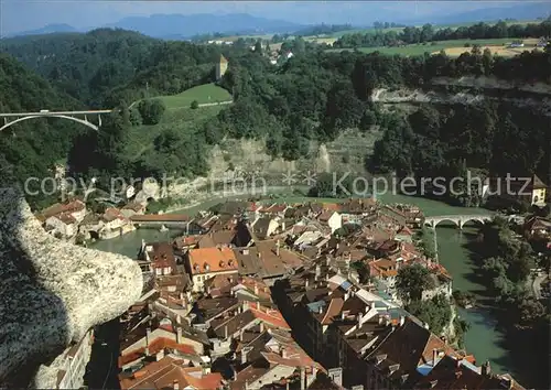 Fribourg FR Sankt Niklaus Turm Kat. Fribourg FR