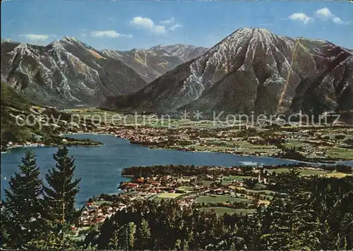 Tegernsee Blick auf Bad Wiessee Rottach Egern  Kat. Tegernsee