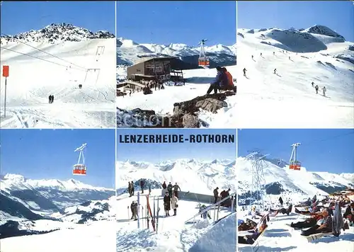 Lenzerheide GR Luftseilbahn Parpaner Rothorn Bergstation