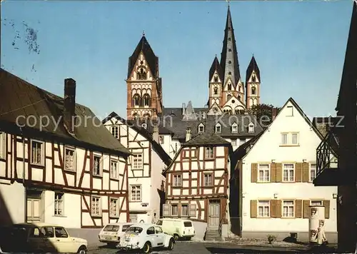 Limburg Lahn Rossmarkt und Dom Kat. Limburg a.d. Lahn