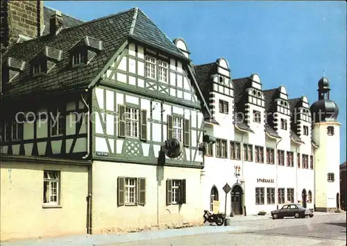 Stadtilm Rathaus Sparkasse Kat. Stadtilm