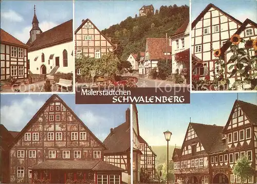 Schwalenberg Schieder Fachwerk Kirche Schloss Kat. Schieder Schwalenberg