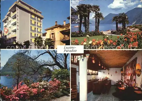 Lugano TI Paradiso Albergo Dischma Kat. Lugano