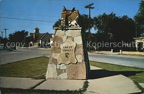 Dalhart Empty Saddles Monument Kat. Dalhart