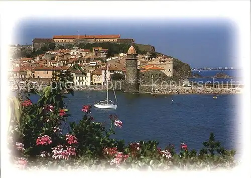 Collioure Port Clocher Chateau Voilier Kat. Collioure