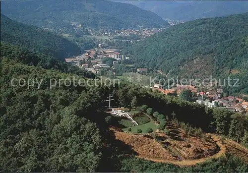 Thann Haut Rhin Elsass La Croix du Staufen vue aerienne Kat. Thann