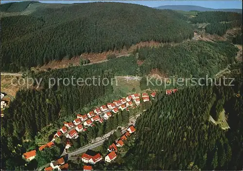 Bad Grund Oberharz Luftaufnahme Pfarrwiese Kat. Bad Grund (Harz)