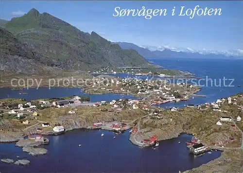 Sorvagen Lofoten Fliegeraufnahme