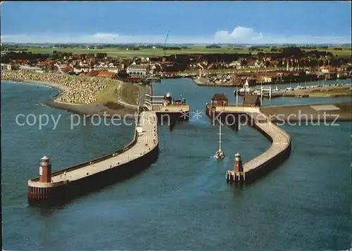 Buesum Nordseebad Luftaufnahme Hafen Kat. Buesum