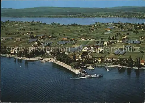 Reichenau Bodensee Luftaufnahme Schiffslandestelle Kat. Reichenau