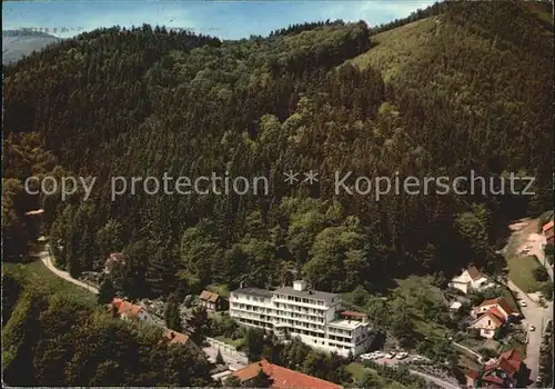 Bad Lauterberg Luftaufnahme Sanatorium Planchy Kat. Bad Lauterberg im Harz