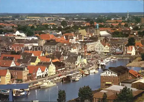 Husum Nordfriesland Binnenhafen Luftaufnahme Kat. Husum