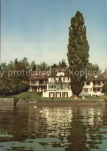 ueberlingen Bodensee Strandhotel Kurpension Seehof Kat. ueberlingen