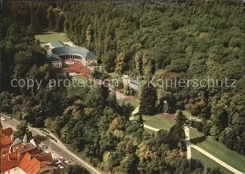 Wildungen Bad Luftaufnahme Weltbad Parkcafe Wandelhalle Kat. Bad Wildungen