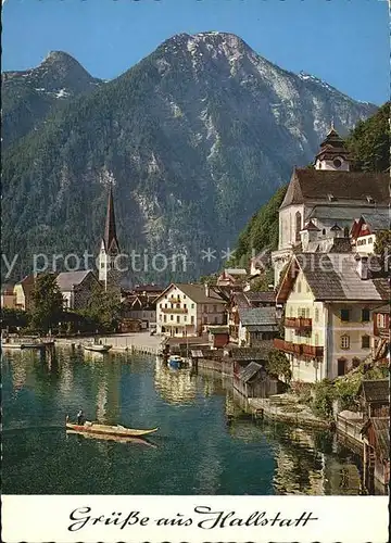 Hallstatt Salzkammergut Partie am Hallstaetter See Keltensiedlung Kat. Hallstatt