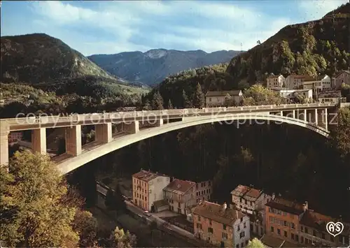 Saint Claude Jura Capitale de la Pipe Le Grand Pont sur la Bienne Kat. Saint Claude