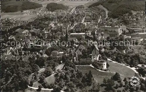 Heidenheim Brenz Schloss Hellenstein Fliegeraufnahme Kat. Heidenheim an der Brenz