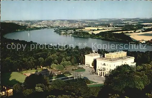 Essen Ruhr Fliegeraufnahme Villa Huegel mit Baldeneysee Kat. Essen