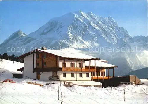 Ramsau Berchtesgaden Gasthof Cafe Schwarzeck Kat. Ramsau b.Berchtesgaden