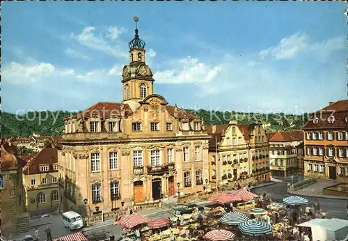 Schwaebisch Hall Rathaus Marktplatz Kat. Schwaebisch Hall