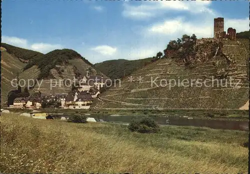 Beilstein Mosel mit Burgruine Metternich Kat. Beilstein