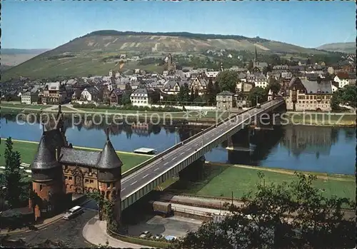 Traben Trarbach Moselpartie Bruecke Kat. Traben Trarbach