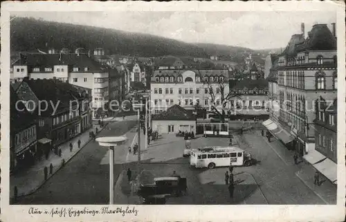 Aue Erzgebirge Marktplatz Kat. Aue